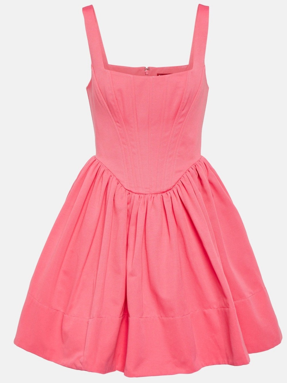 STAUD
Landscape corset  cotton-blend minidress